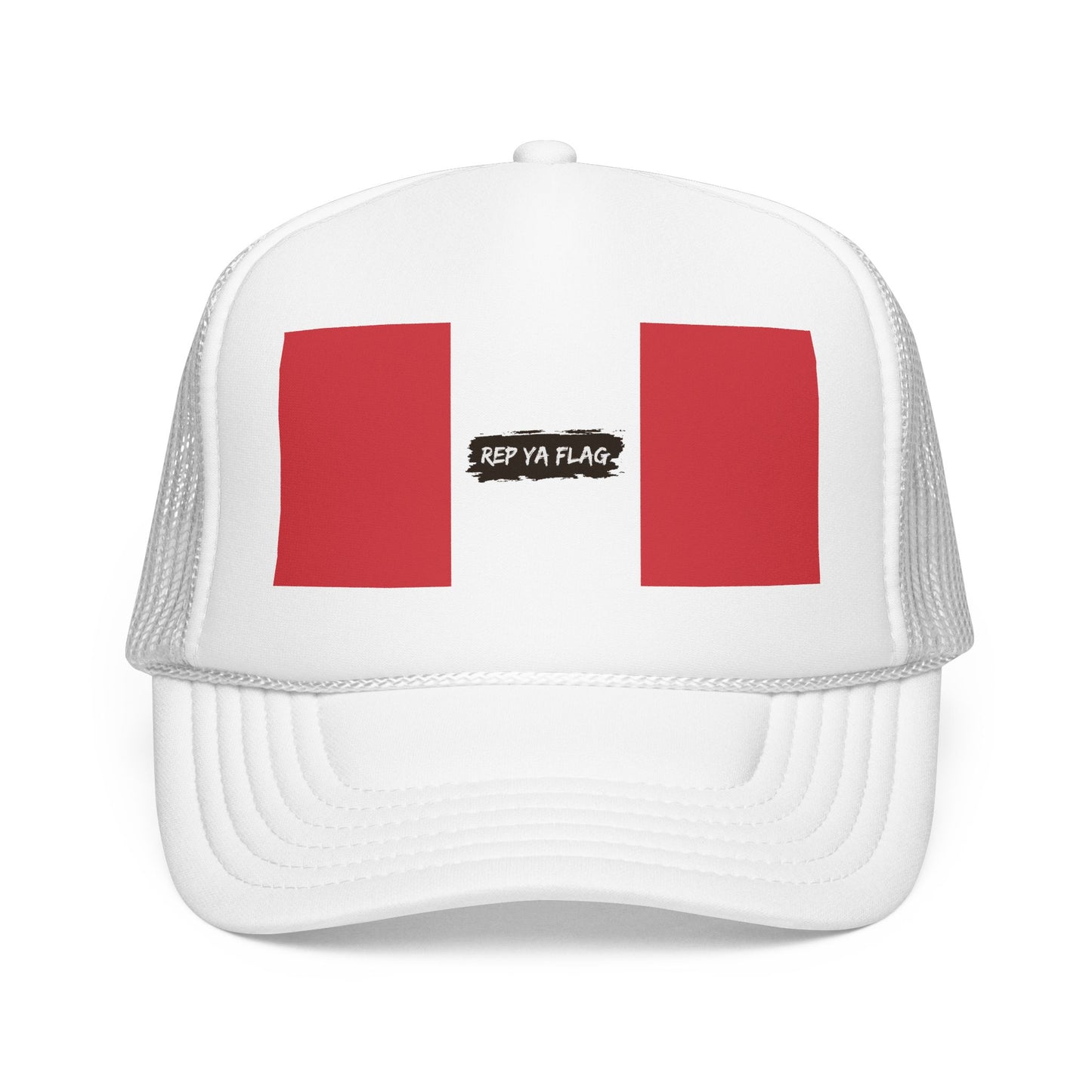Peru Flag Foam Trucker Hat | Peruvian Pride Snapback Cap | Rep Ya Flag