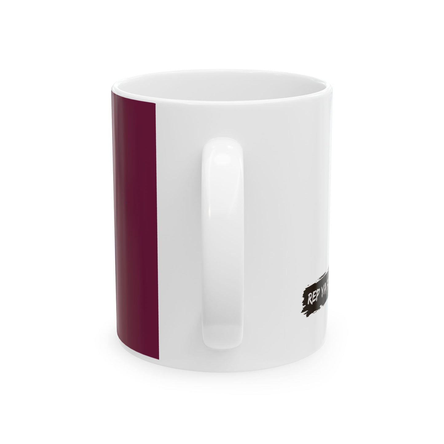 Qatar Flag Coffee Tea Mug 11oz 15oz | Rep Ya Flag Ceramic Mug