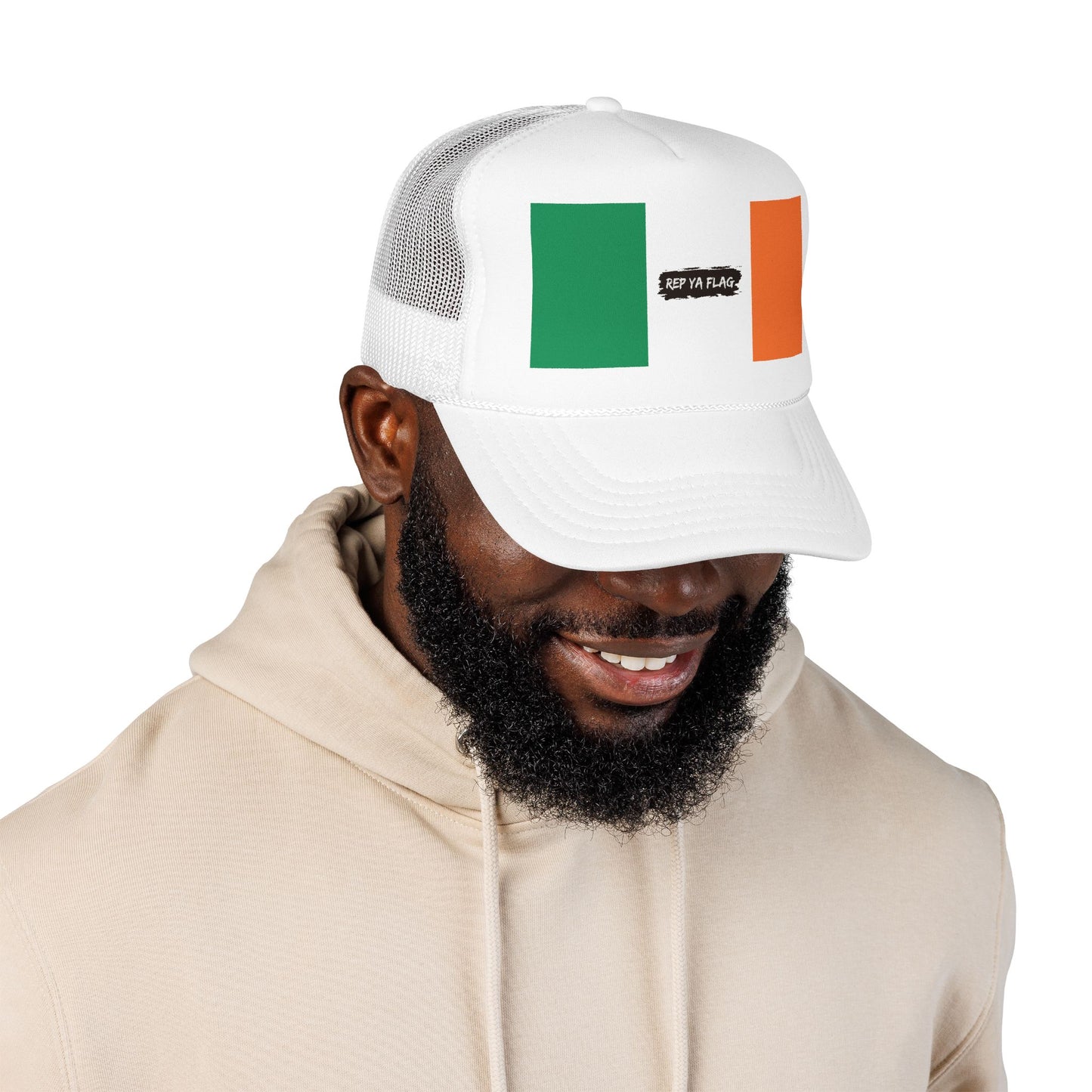 Ireland Flag Foam Trucker Hat | Irish Pride Snapback Cap | Rep Ya Flag