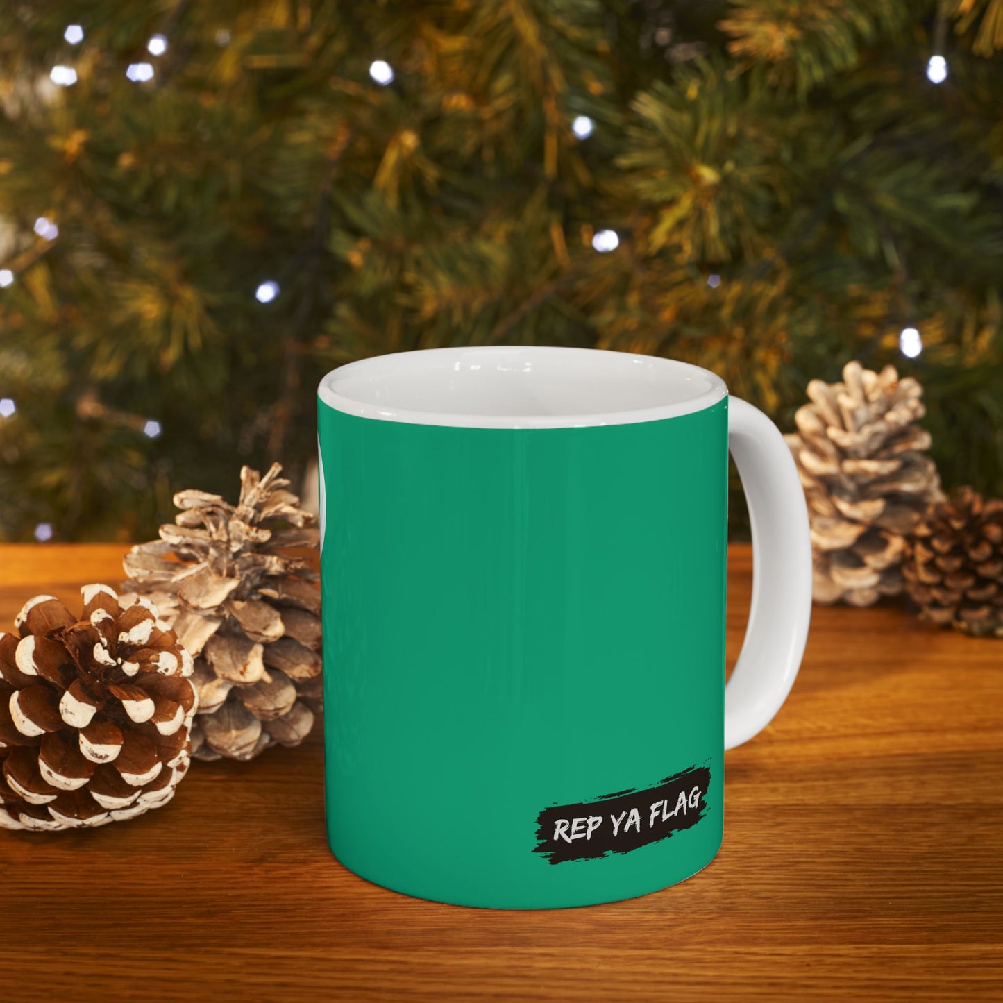 Turkmenistan Flag Coffee Tea Mug 11oz 15oz | Rep Ya Flag Ceramic Mug