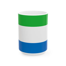 Sierra Leone Flag Coffee Mug 11oz & 15oz | Sierra Leonean Heritage Ceramic Coffee Tea Mug | Rep Ya Flag
