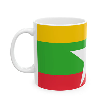 Myanmar Flag Coffee Tea Mug 11oz 15oz | Rep Ya Flag Ceramic Mug