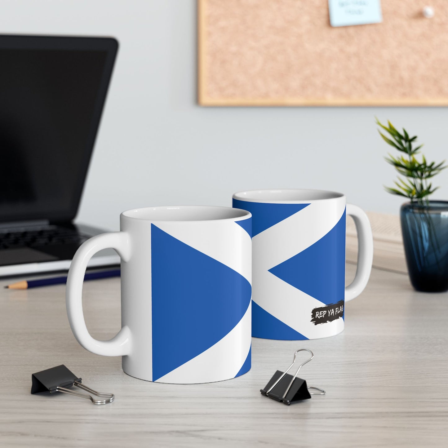 Scotland Flag Coffee Tea Mug 11oz 15oz | Rep Ya Flag Ceramic Mug