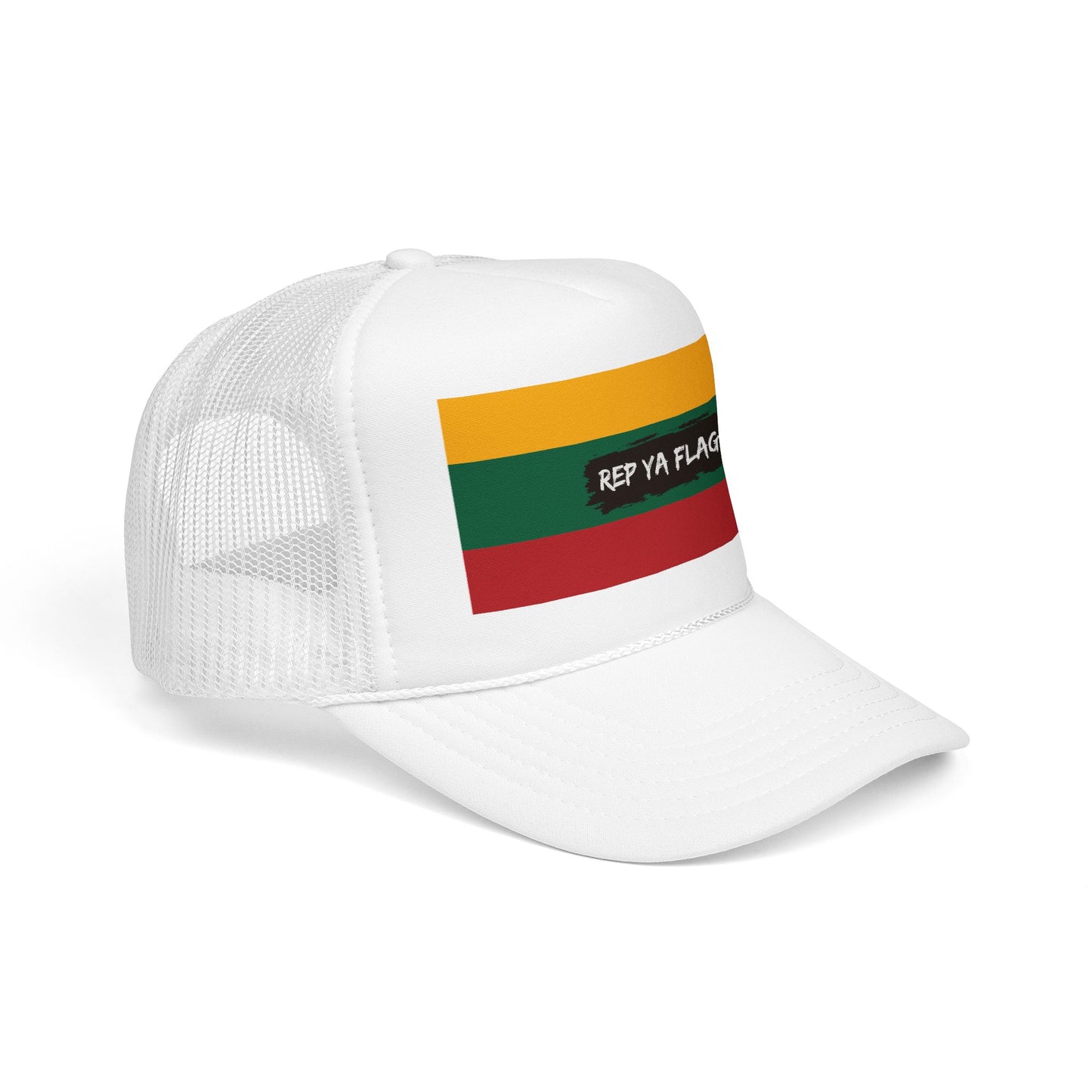 Lithuania Flag Foam Trucker Hat | Lithuanian Pride Snapback Cap | Rep Ya Flag