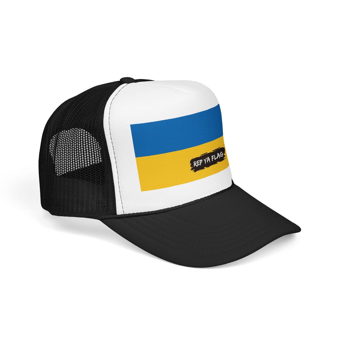 Ukraine Flag Foam Trucker Hat | Rep Ya Flag design