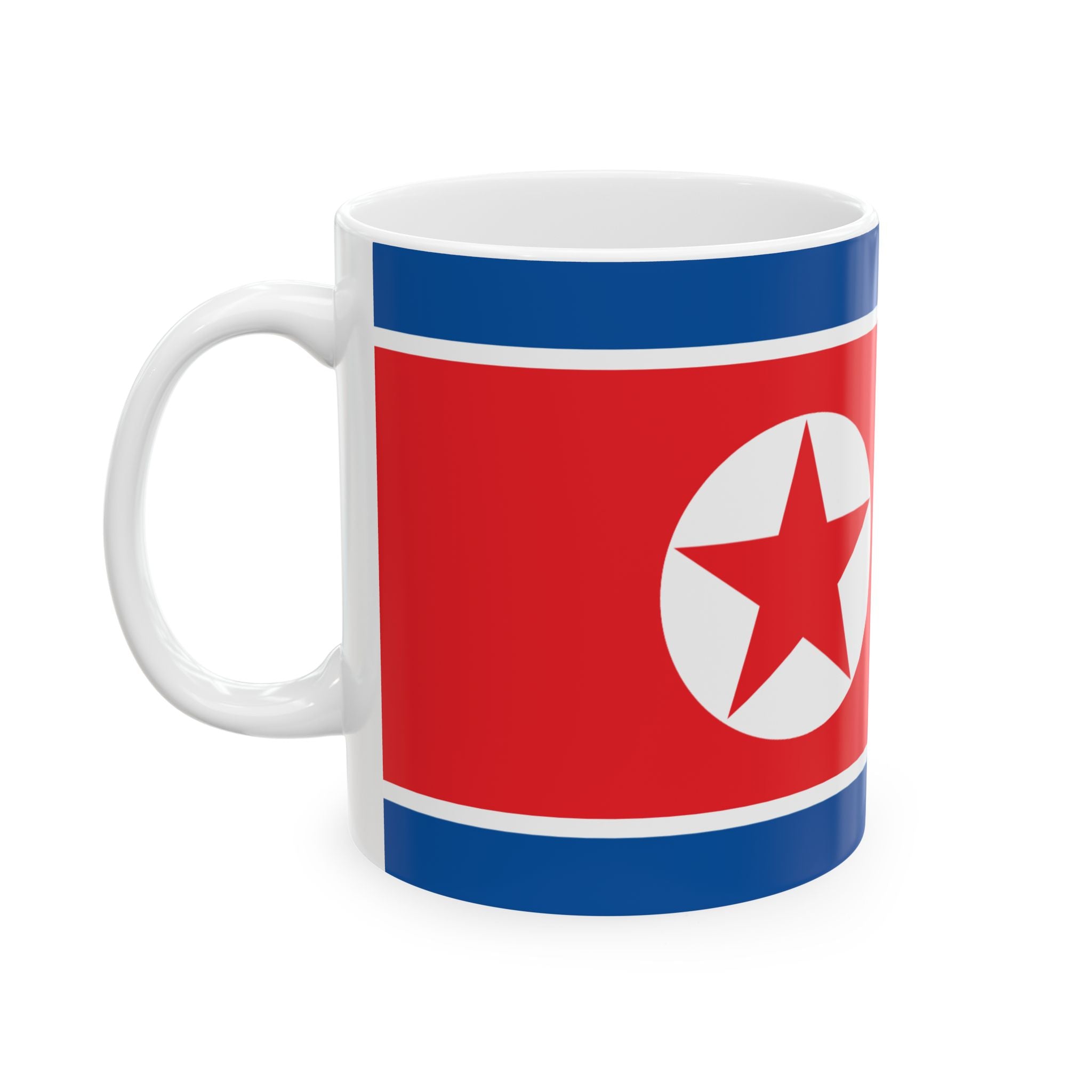 North Korea Flag Coffee Tea Mug 11oz 15oz | Rep Ya Flag Ceramic Mug