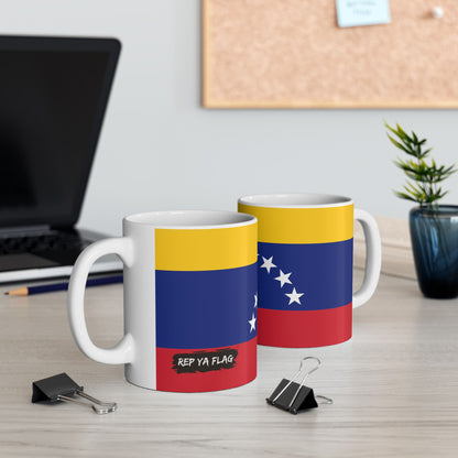 Venezuela Flag Coffee Tea Mug 11oz 15oz | Rep Ya Flag Ceramic Mug