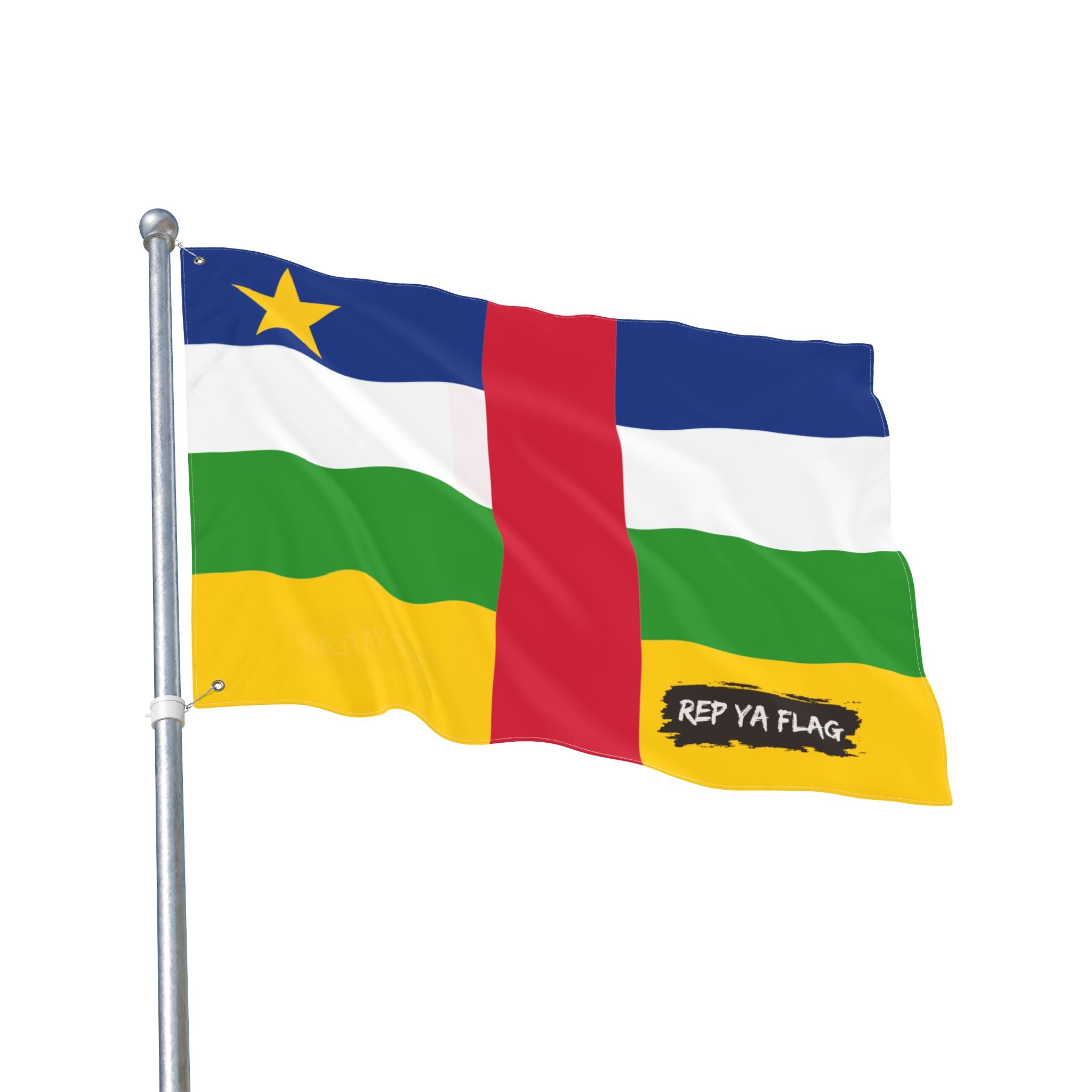 Central African Republic Flag Garden Banner | Double Sided Outdoor Flag | Rep Ya Flag