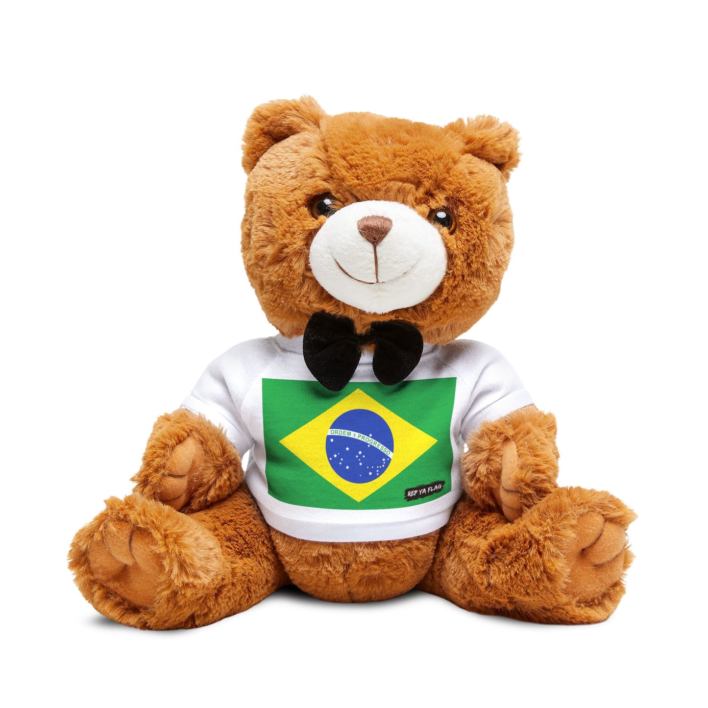 Brazil Flag Teddy Bear | Brazilian Heritage Plush Gift | Rep Ya Flag