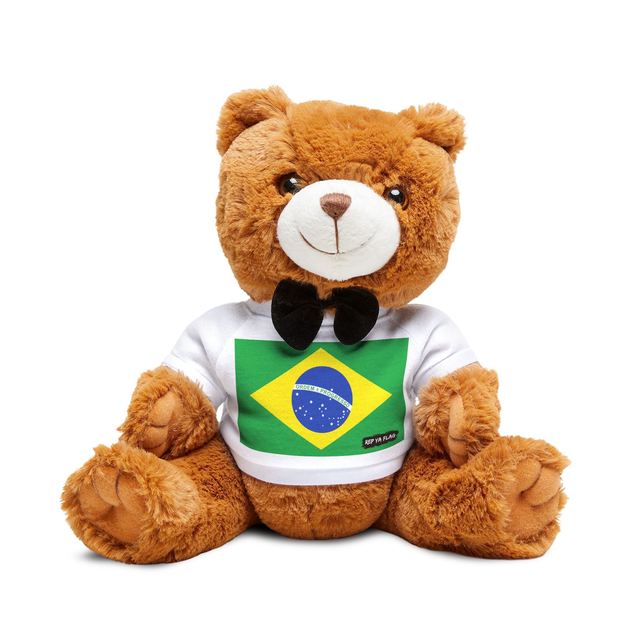 Brazil Flag Teddy Bear | Brazilian Heritage Plush Gift | Rep Ya Flag