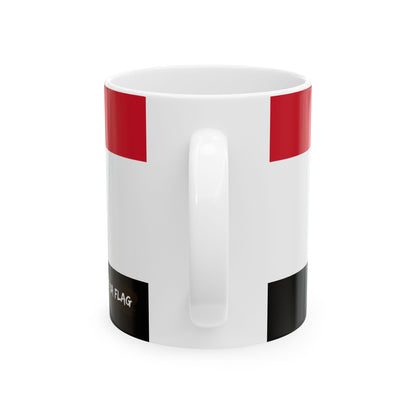 Egypt Flag Coffee Tea Mug 11oz 15oz | Rep Ya Flag Ceramic Mug
