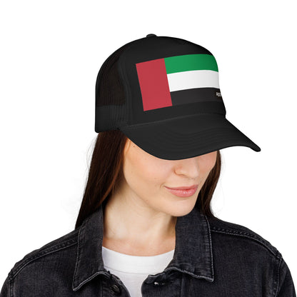 United Arab Emirates UAE Foam Trucker Hat | Rep Ya Flag design