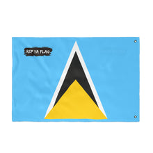 Saint Lucia Flag Garden Banner | Double Sided Outdoor Flag | Rep Ya Flag
