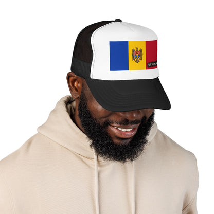 Moldova Flag Foam Trucker Hat | Moldova Pride Snapback Cap | Rep Ya Flag