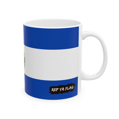 El Salvador Flag Coffee Tea Mug 11oz 15oz | Rep Ya Flag Ceramic Mug