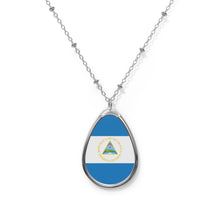 Nicaragua Flag Oval Necklace | Nicaraguan Flag Pendant | Heritage Jewelry | Cultural Gift | Rep Ya Flag