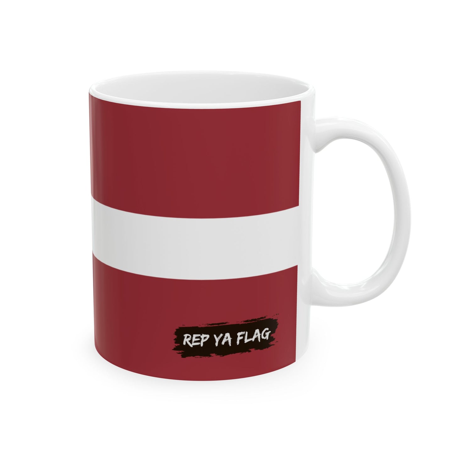 Latvia Flag Coffee Tea Mug 11oz 15oz | Rep Ya Flag Ceramic Mug