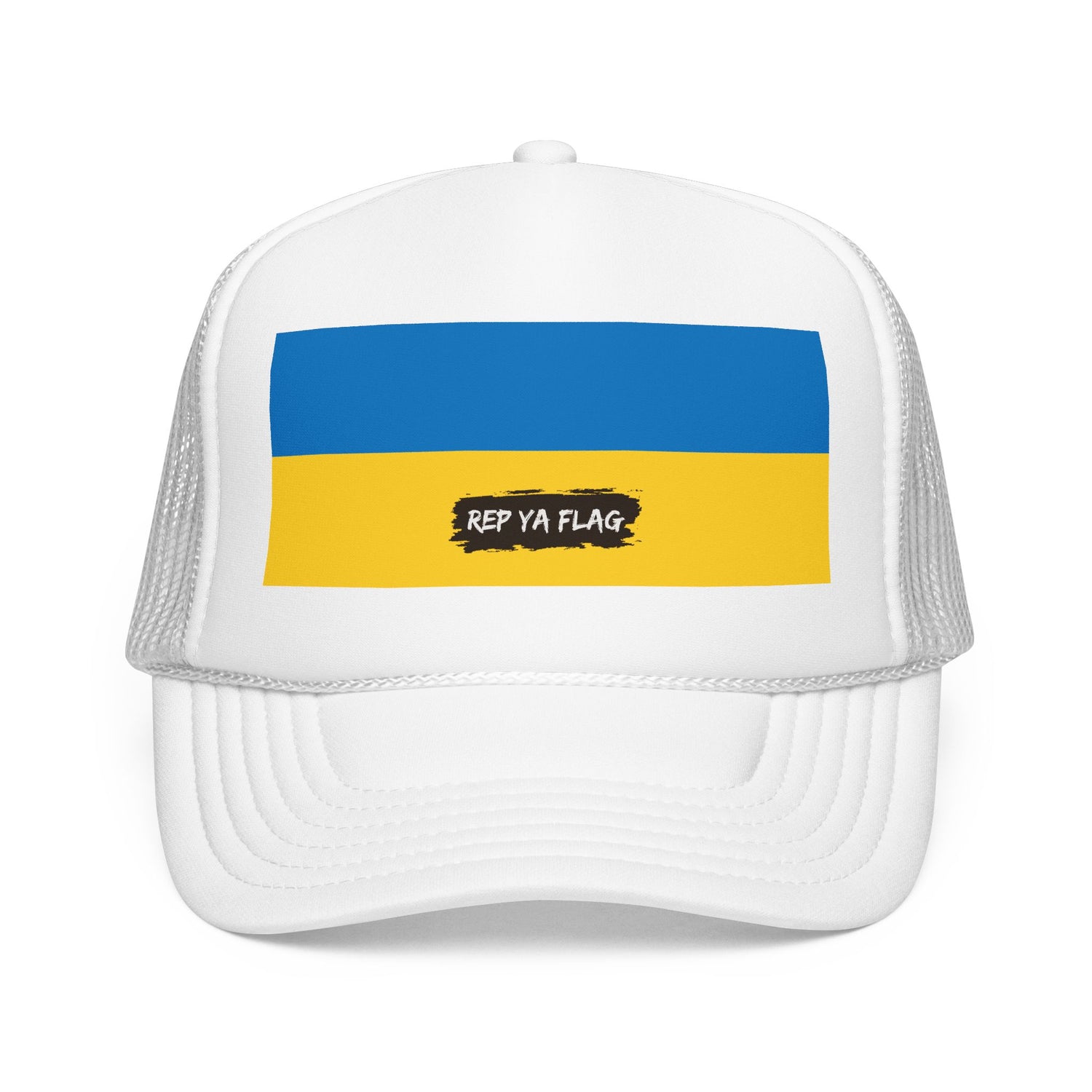 Ukraine Flag Foam Trucker Hat | Rep Ya Flag design