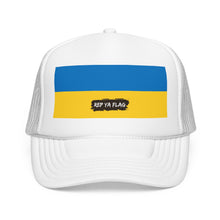 Ukraine Flag Foam Trucker Hat | Rep Ya Flag design