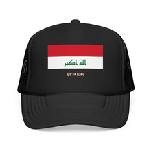 Iraq Flag Foam Trucker Hat | Iraqi Pride Snapback Cap | Rep Ya Flag