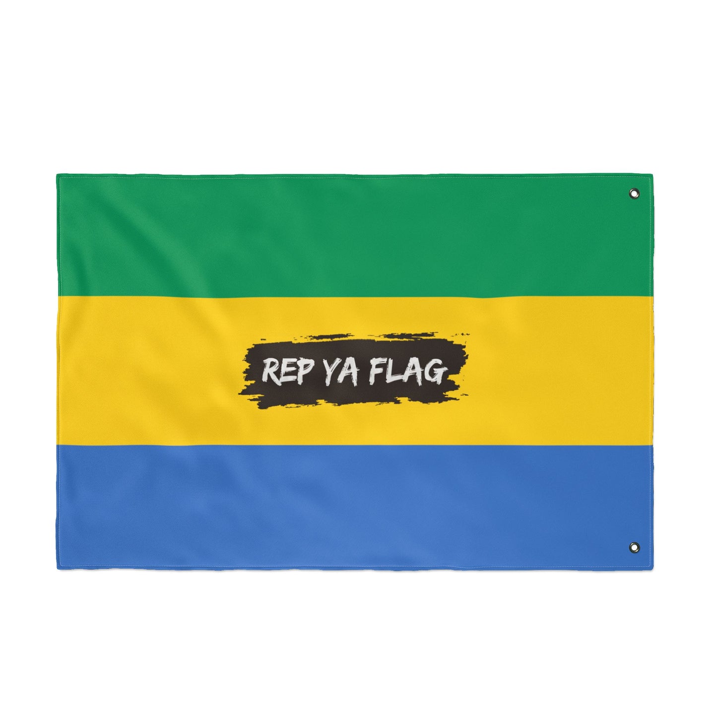 Gabon Flag Garden Banner | Double Sided Outdoor Flag | Rep Ya Flag