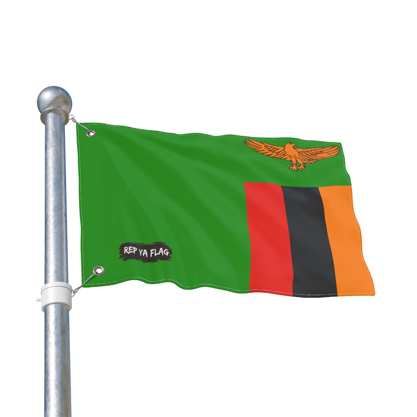 Zambia Flag Double Sided Flag, Outdoor Garden Banner | Country Flag