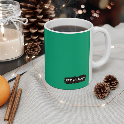 Turkmenistan Flag Coffee Tea Mug 11oz 15oz | Rep Ya Flag Ceramic Mug