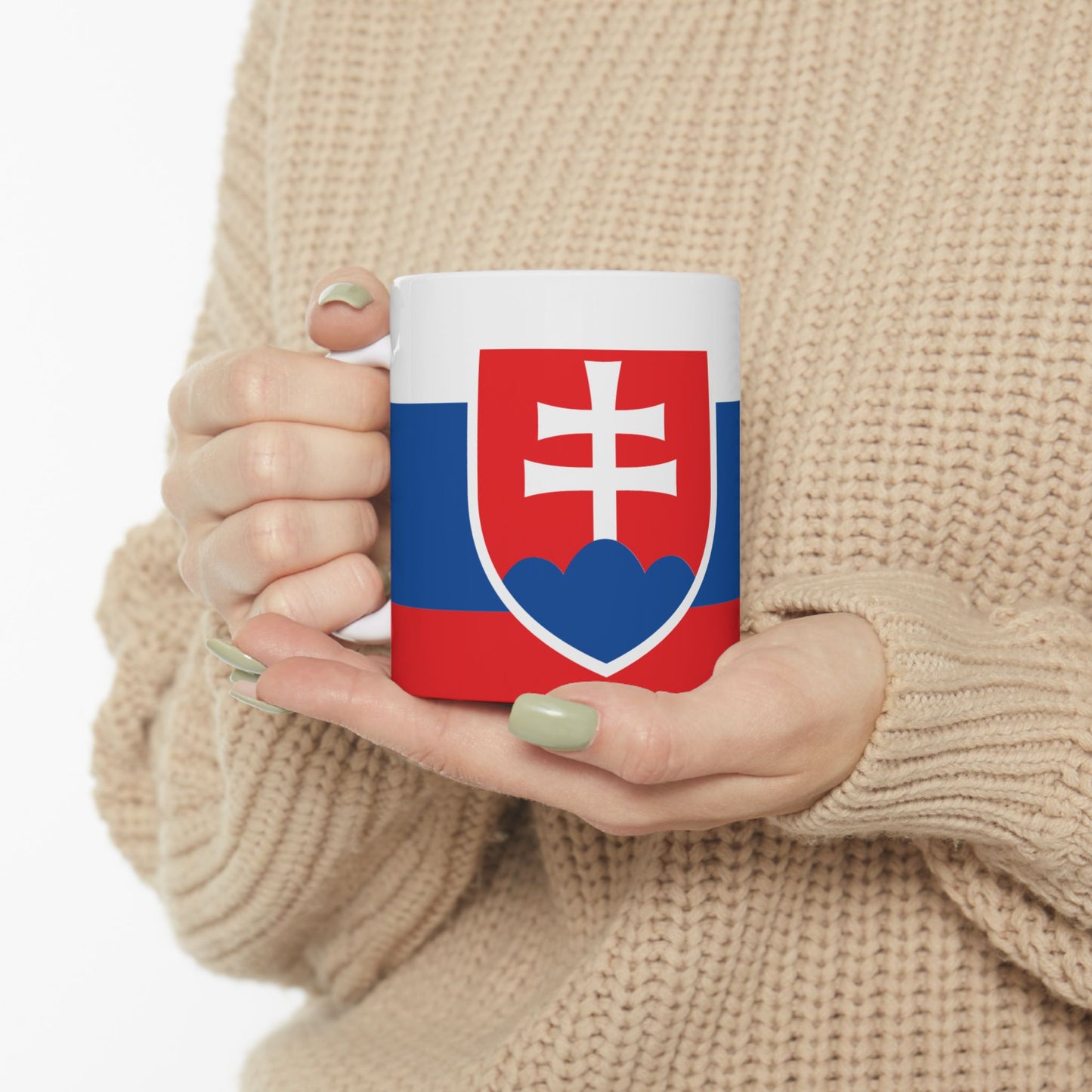 Slovakia Flag Coffee Tea Mug 11oz 15oz | Rep Ya Flag Ceramic Mug