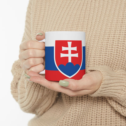 Slovakia Flag Coffee Tea Mug 11oz 15oz | Rep Ya Flag Ceramic Mug