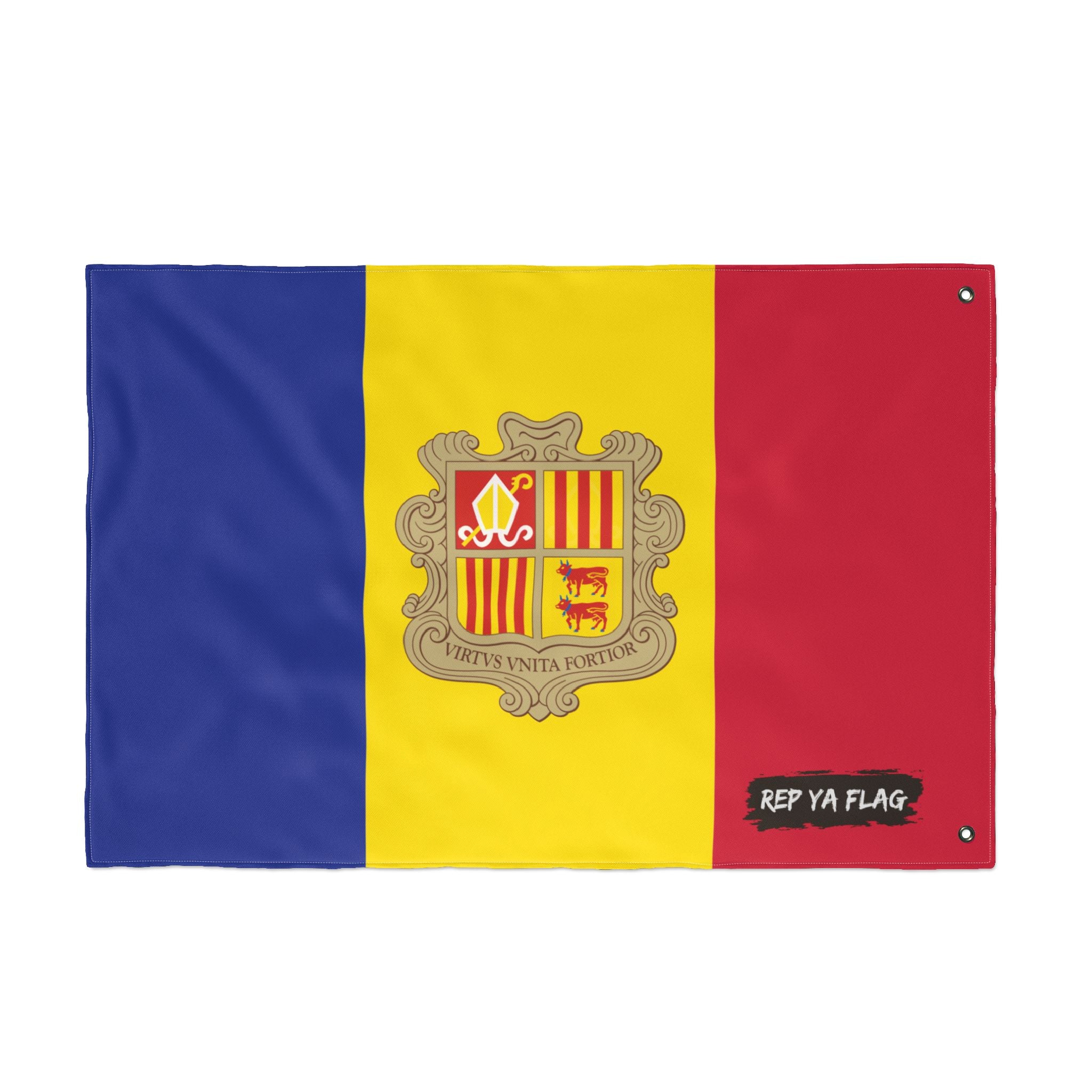Andorra Flag Garden Banner | Double Sided Outdoor Flag | Rep Ya Flag