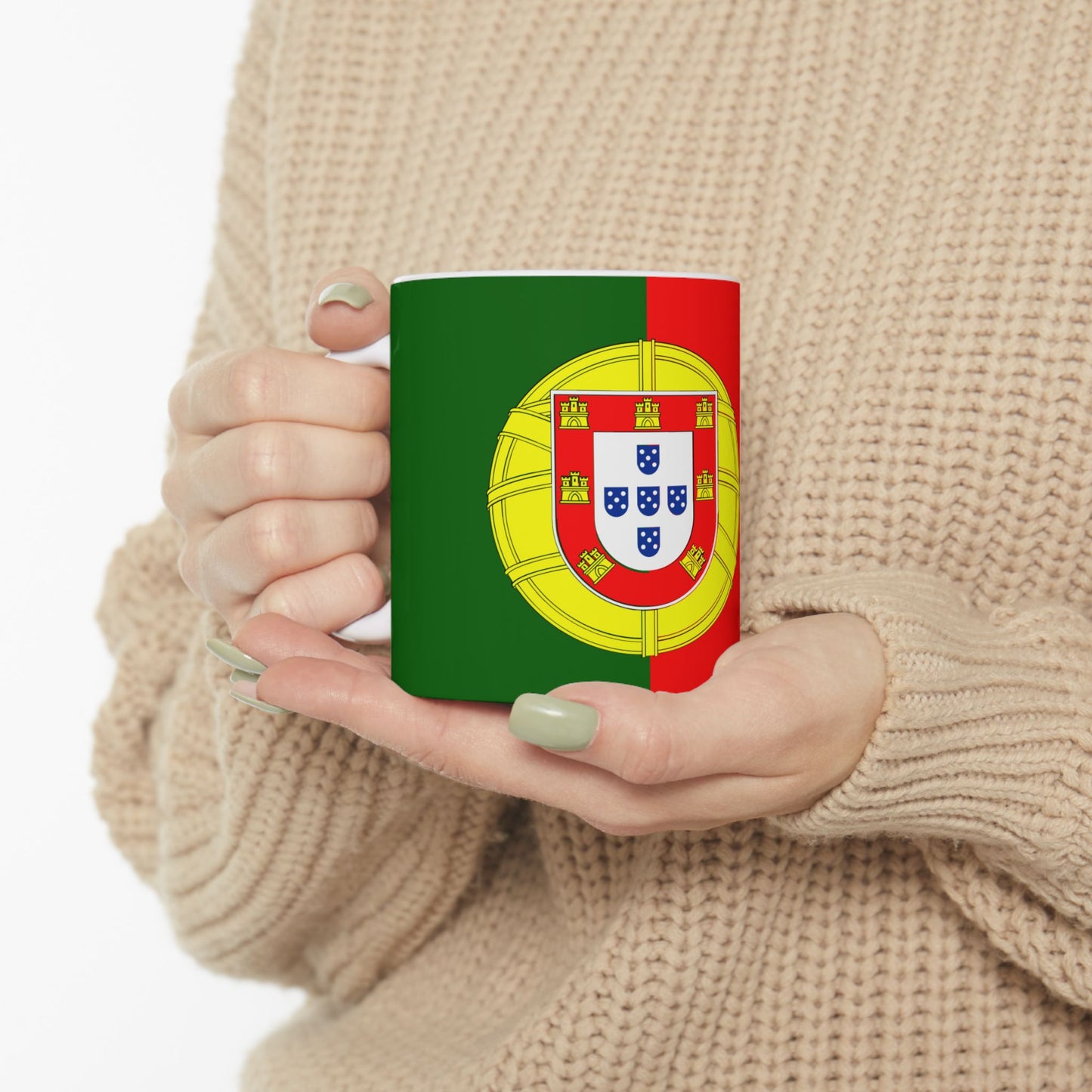 Portugal Flag Coffee Tea Mug 11oz 15oz | Rep Ya Flag Ceramic Mug
