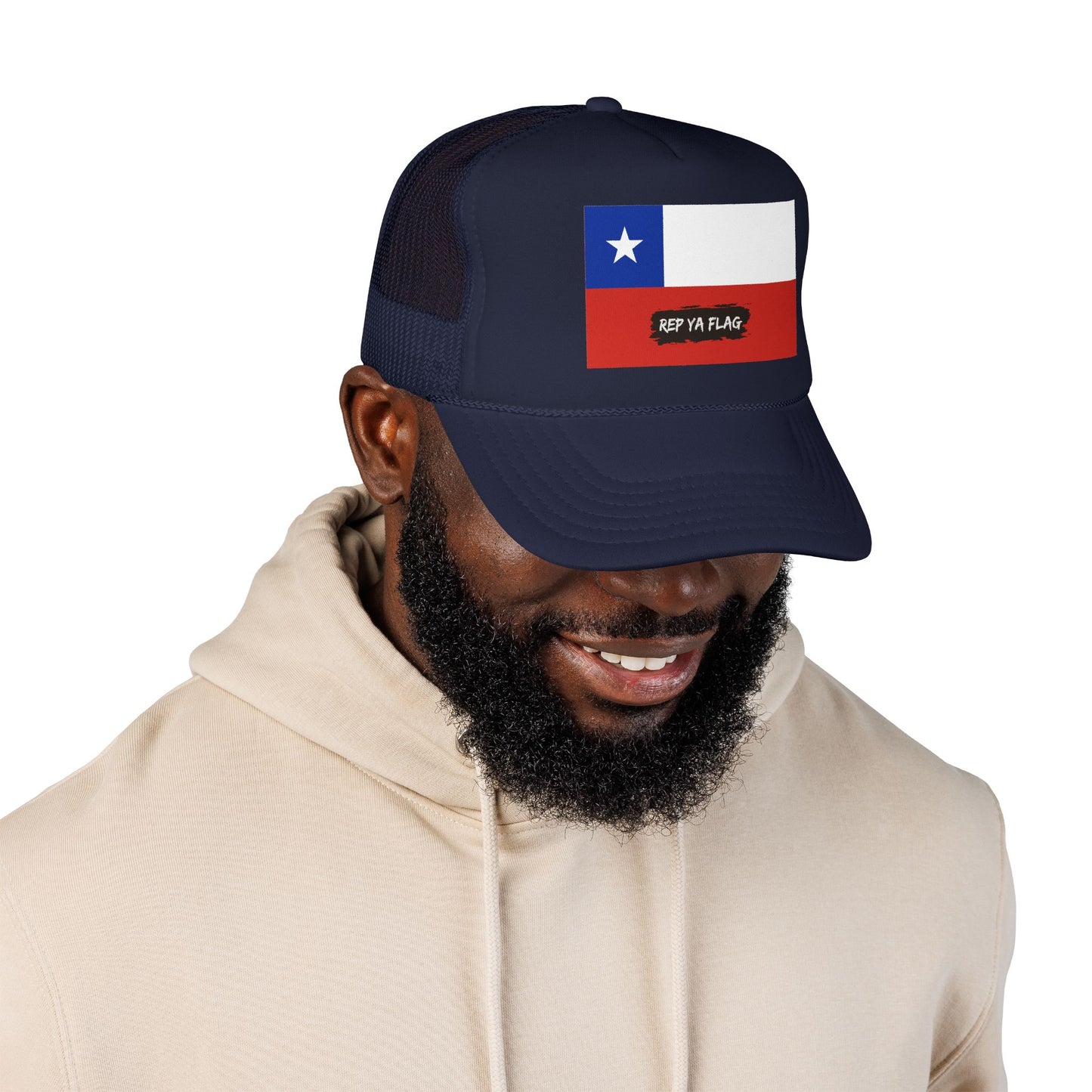 Chile Flag Foam Trucker Hat | Chilean Pride Snapback Cap | Rep Ya Flag