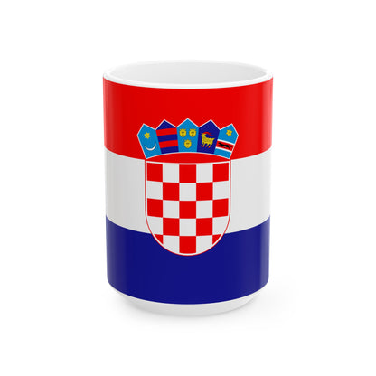 Croatia Flag Coffee Tea Mug 11oz 15oz | Croatian Heritage Mug | Rep Ya Flag