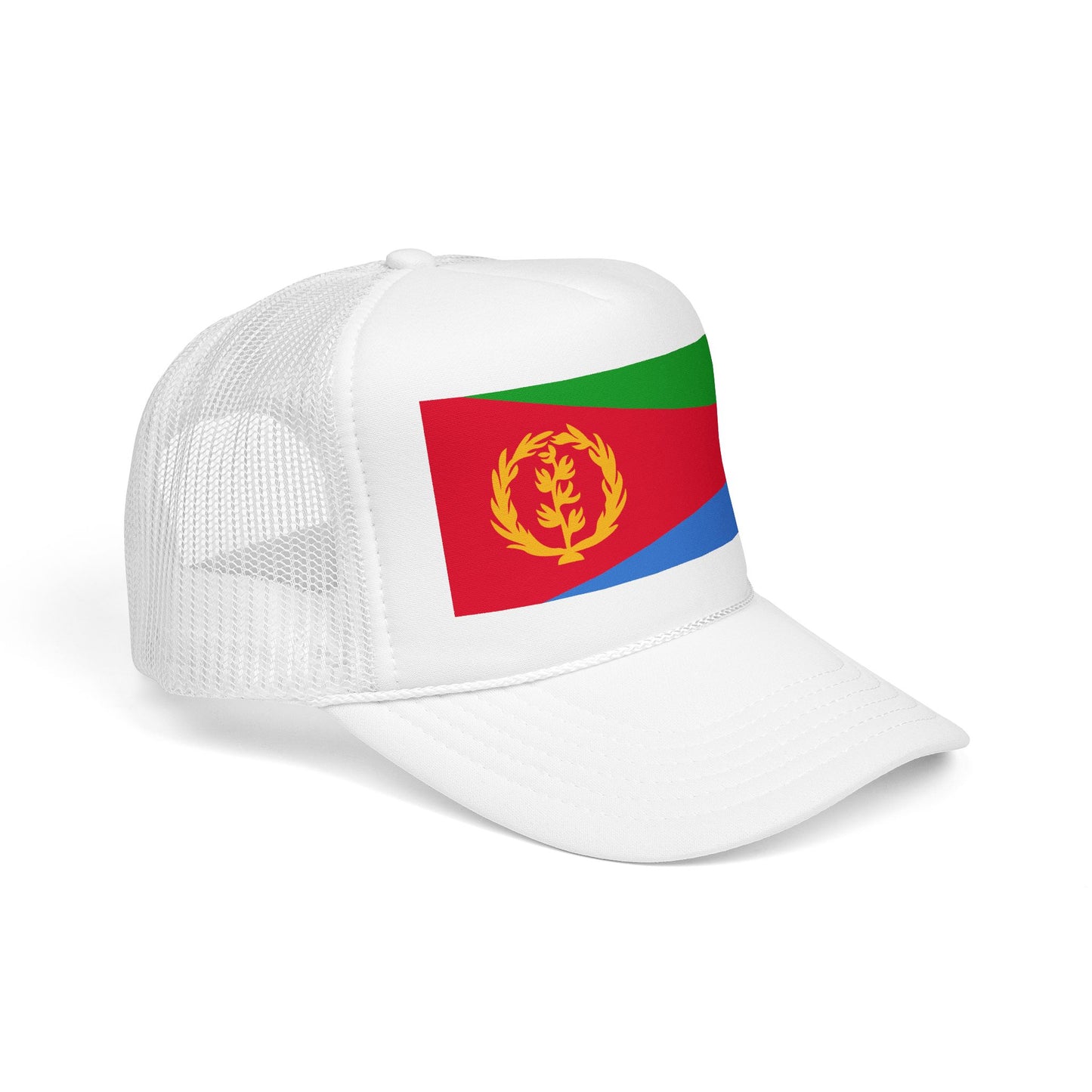 Eritrea Flag Foam Trucker Hat | Eritrean Pride Snapback Cap | Rep Ya Flag