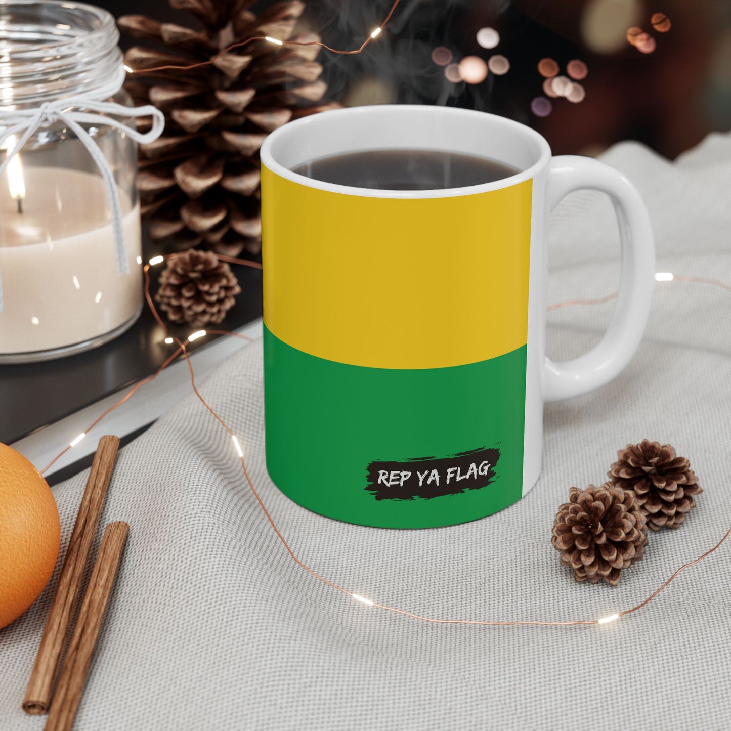 Guinea-Bissau Flag Coffee Tea Mug 11oz 15oz | Rep Ya Flag Ceramic Mug