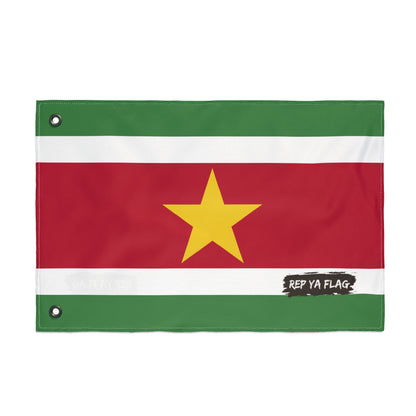 Suriname Flag Garden Banner | Double-Sided Outdoor Flag | Rep Ya Flag