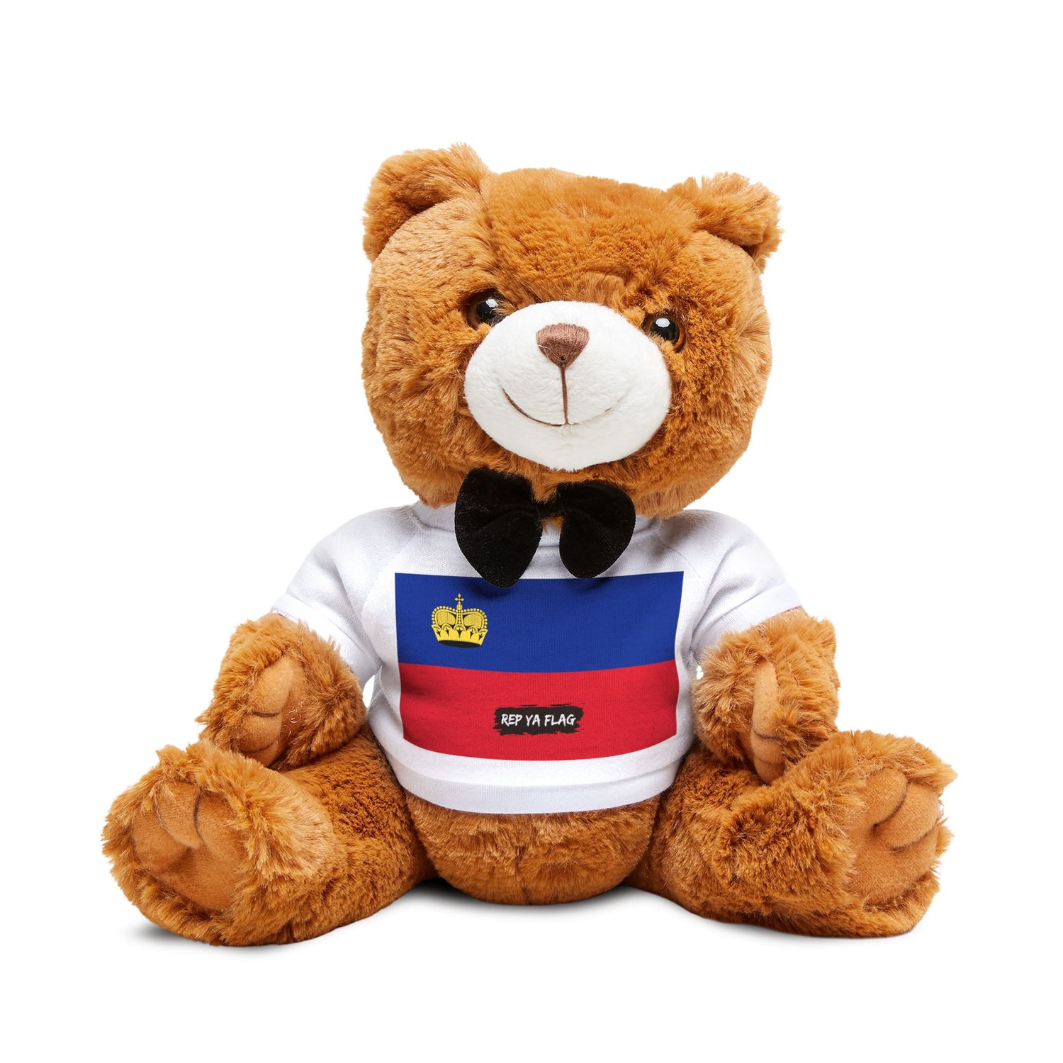 Liechtenstein Flag Teddy Bear | Liechtensteiner Heritage Plush Gift | Rep Ya Flag