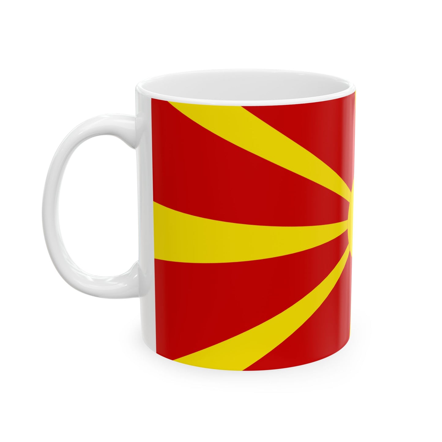 North Macedonia Flag Coffee Tea Mug 11oz 15oz | Rep Ya Flag Ceramic Mug