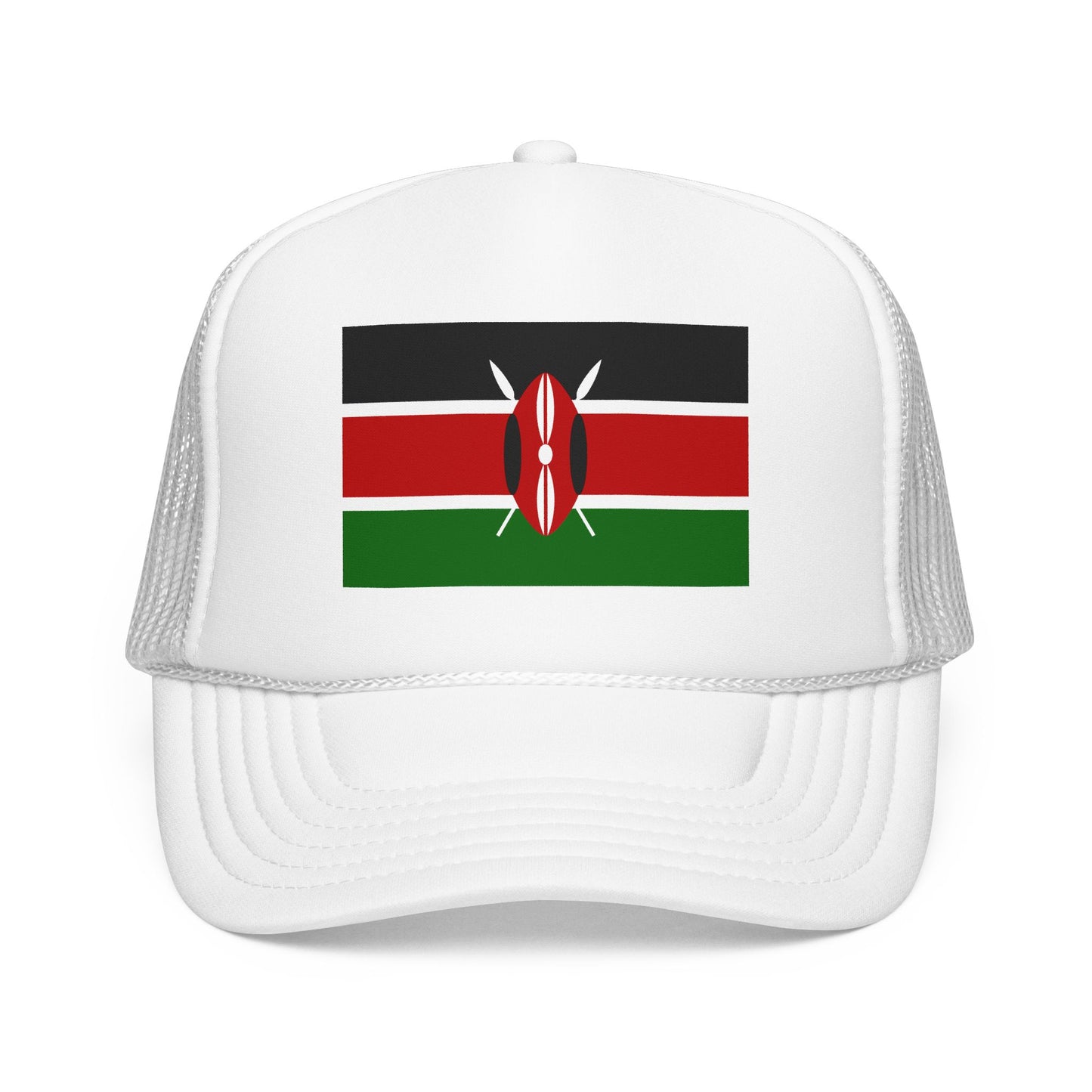 Kenya Flag Foam Trucker Hat | Kenyan Pride Snapback Cap | Rep Ya Flag