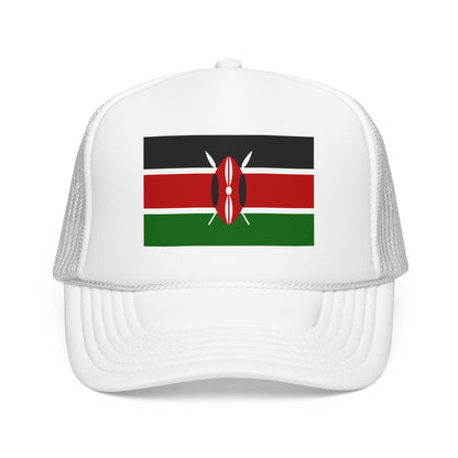 Kenya Flag Foam Trucker Hat | Kenyan Pride Snapback Cap | Rep Ya Flag