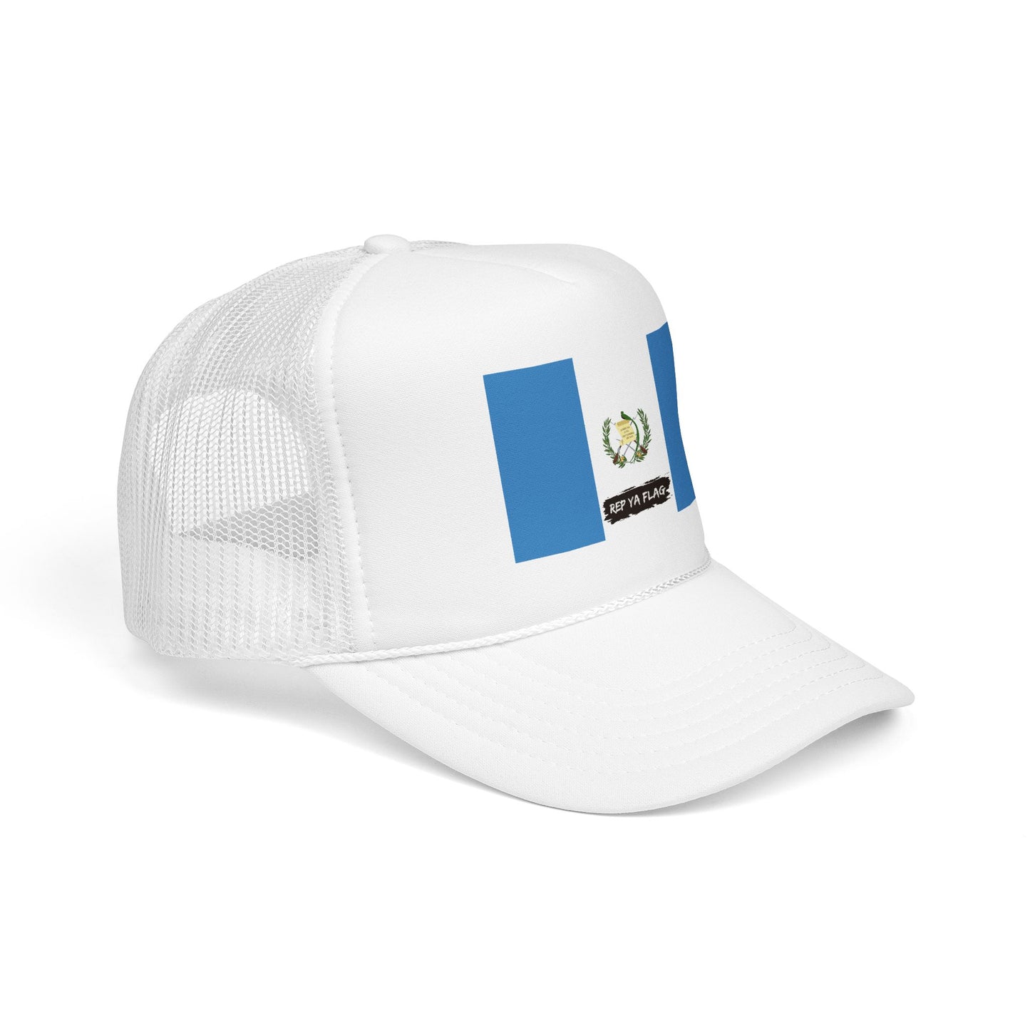 Guatemala Flag Foam Trucker Hat | Guatemalan Pride Snapback Cap | Rep Ya Flag
