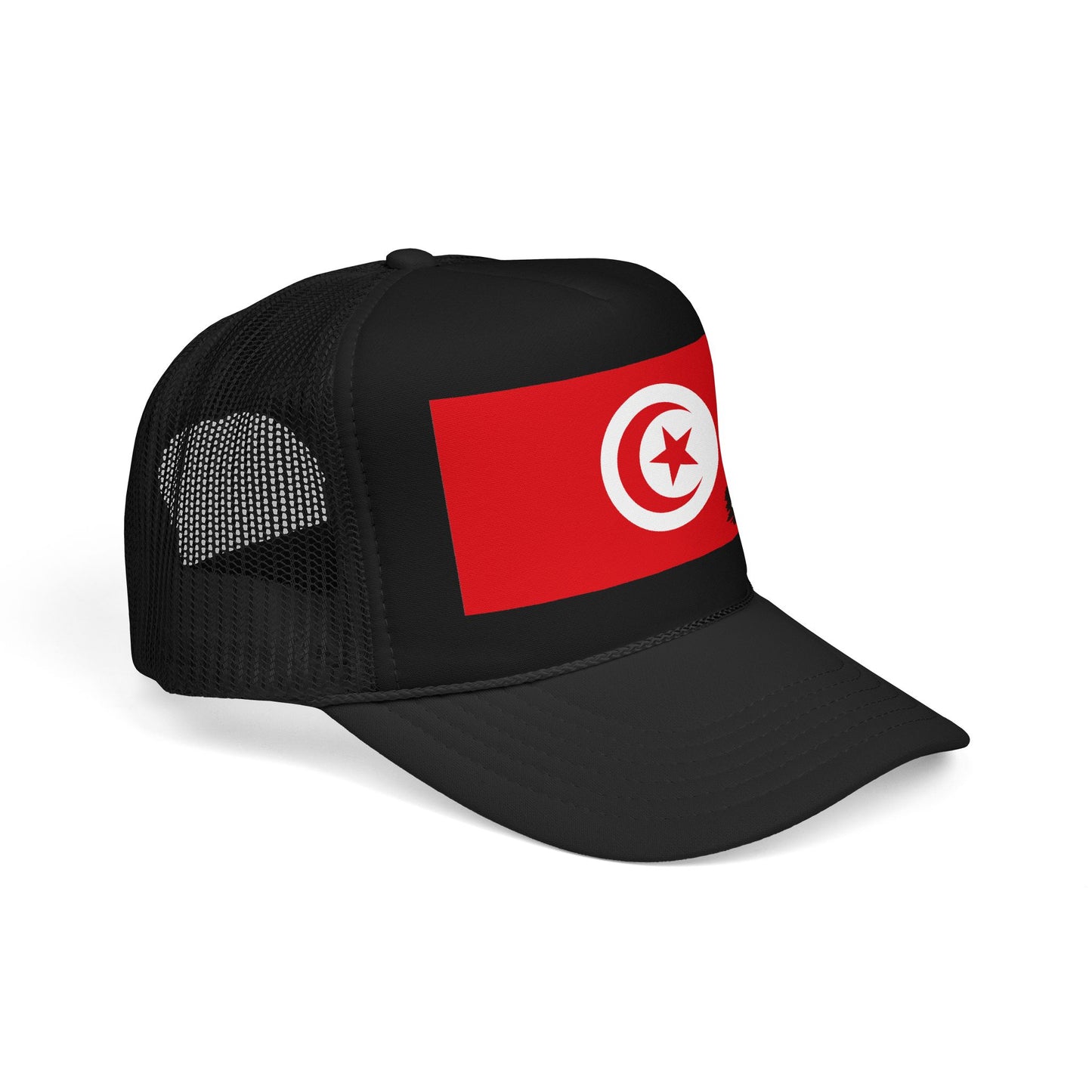 Tunisia Flag Foam Trucker Hat | Rep Ya Flag design