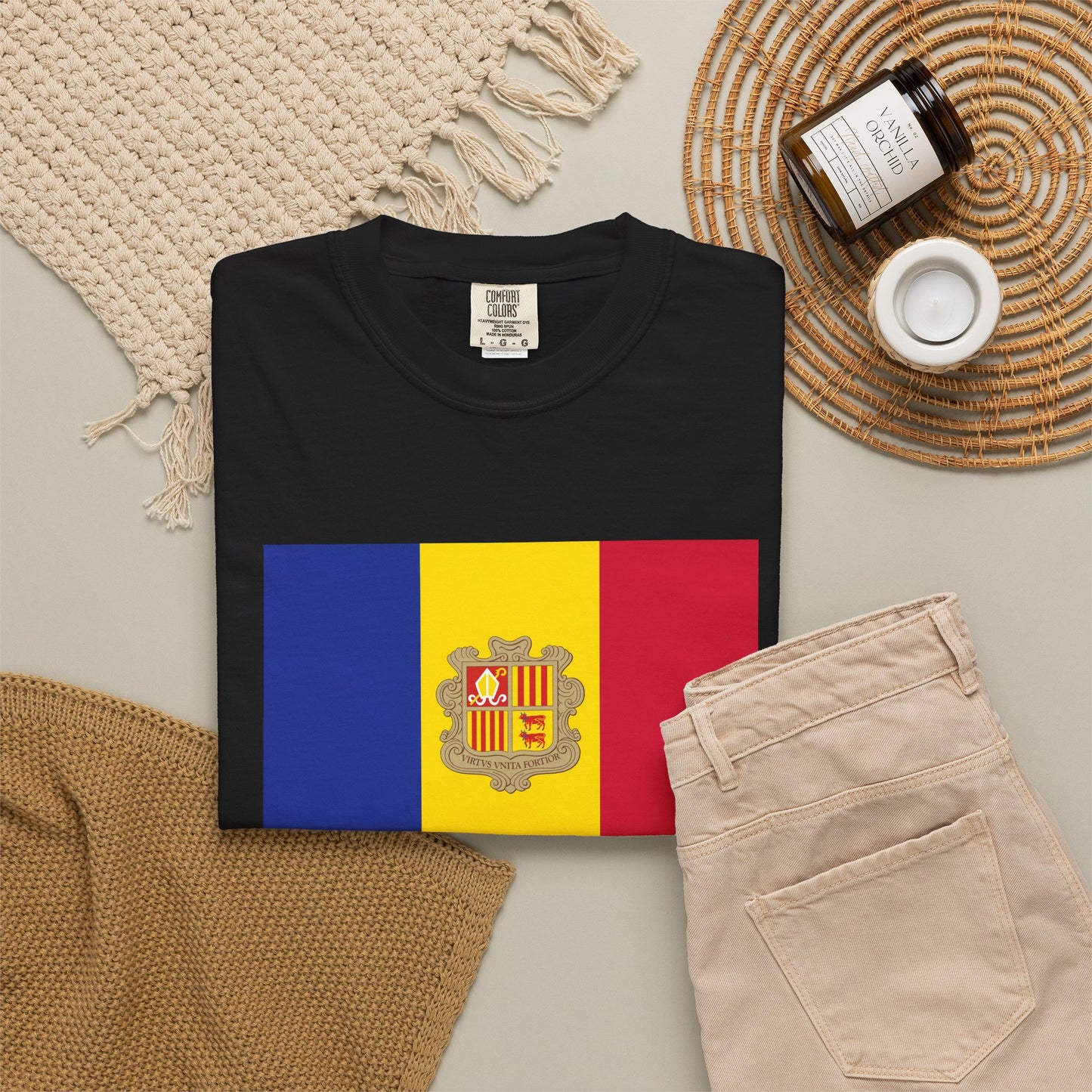 Andorra Flag T Shirt | Andorran Shirt S-4XL | Rep Ya Flag