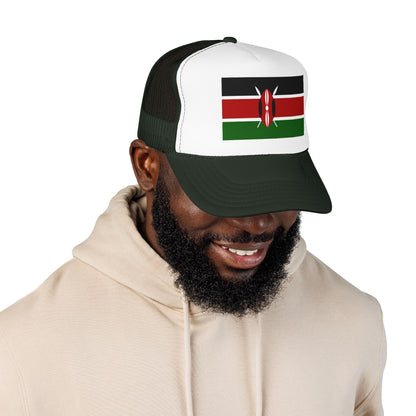 Kenya Flag Foam Trucker Hat | Kenyan Pride Snapback Cap | Rep Ya Flag