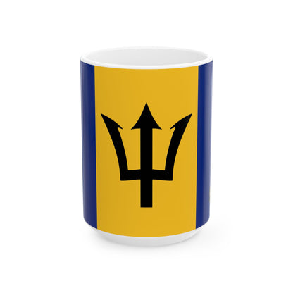 Barbados Flag Coffee Mug | Barbadian Pride Ceramic Tea Mug 11oz & 15oz | Rep Ya Flag