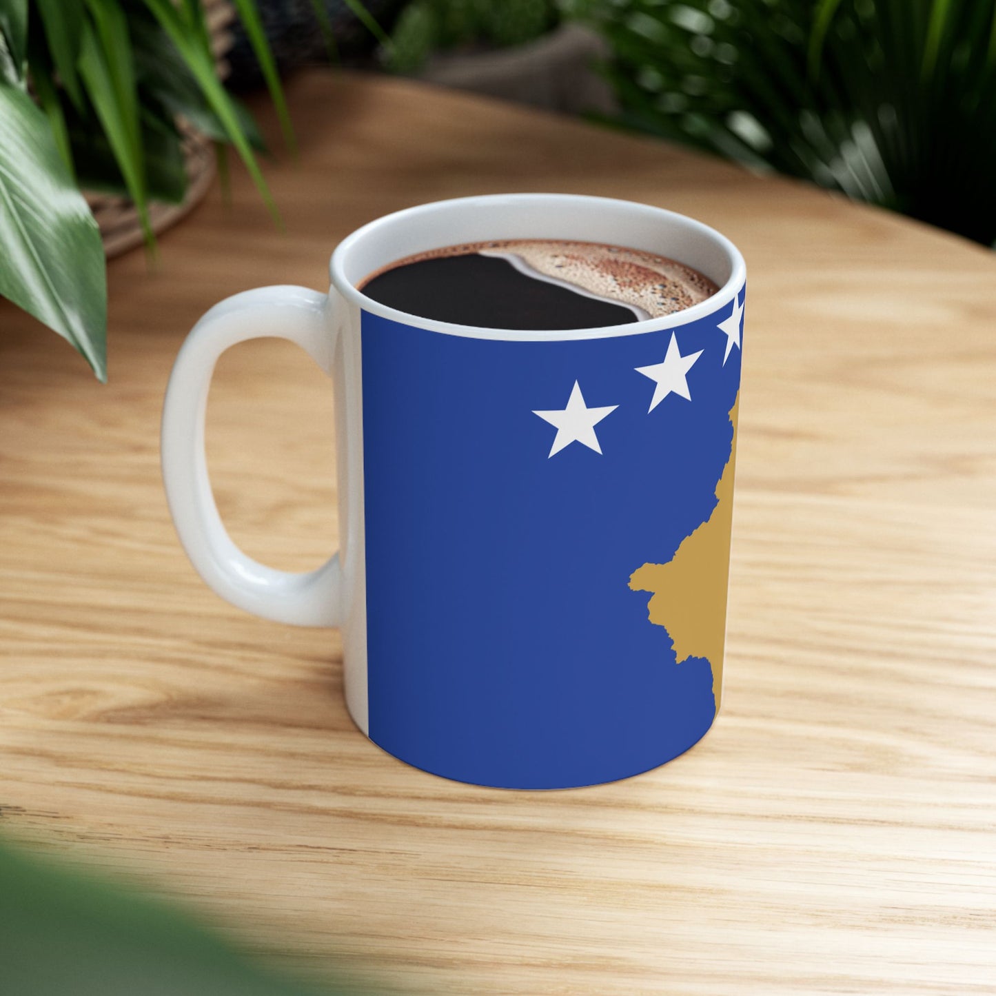 Kosovo Flag Coffee Tea Mug 11oz 15oz | Rep Ya Flag Ceramic Mug