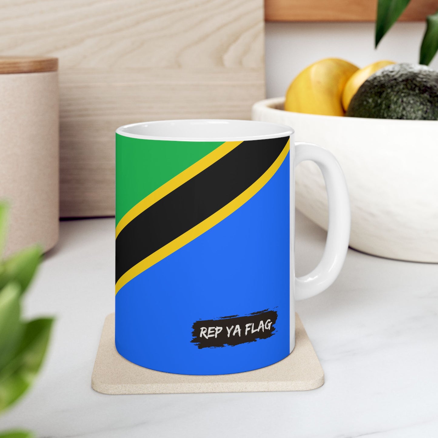 Tanzania Flag Coffee Tea Mug 11oz 15oz | Rep Ya Flag Ceramic Mug