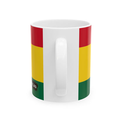 Ghana Flag Coffee Tea Mug 11oz 15oz | Rep Ya Flag Ceramic Mug