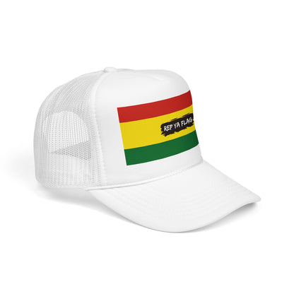 Bolivia Flag Foam Trucker Hat | Bolivian Pride Snapback Cap | Rep Ya Flag
