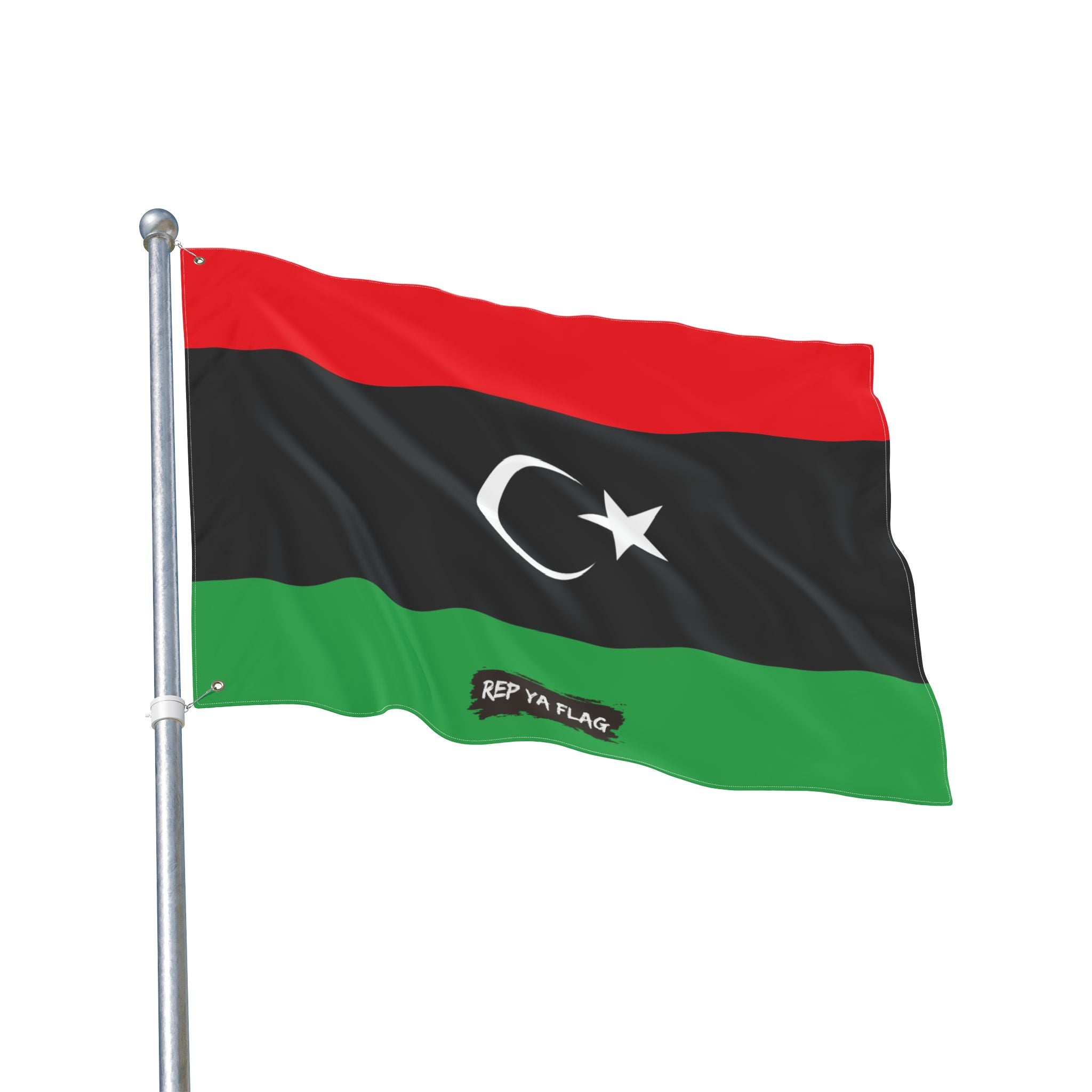Libya Flag Garden Banner | Double Sided Outdoor Flag | Rep Ya Flag